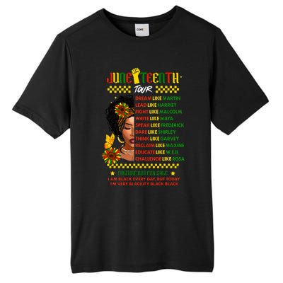 Juneteenth 1865 Dream Like Leader Black History Tall Fusion ChromaSoft Performance T-Shirt