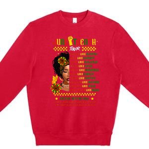 Juneteenth 1865 Dream Like Leader Black History Premium Crewneck Sweatshirt