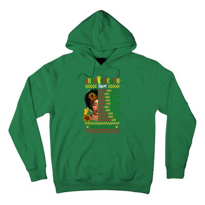 Juneteenth 1865 Dream Like Leader Black History Hoodie