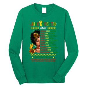 Juneteenth 1865 Dream Like Leader Black History Long Sleeve Shirt