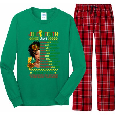 Juneteenth 1865 Dream Like Leader Black History Long Sleeve Pajama Set