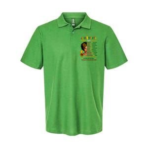 Juneteenth 1865 Dream Like Leader Black History Softstyle Adult Sport Polo