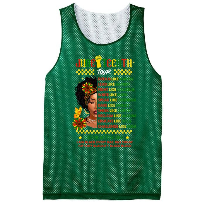 Juneteenth 1865 Dream Like Leader Black History Mesh Reversible Basketball Jersey Tank