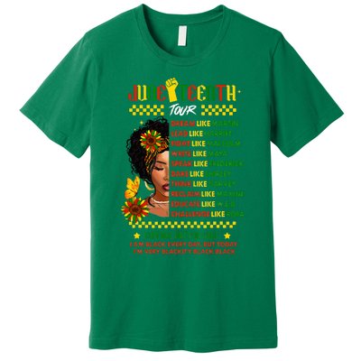 Juneteenth 1865 Dream Like Leader Black History Premium T-Shirt