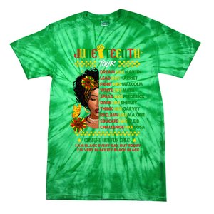 Juneteenth 1865 Dream Like Leader Black History Tie-Dye T-Shirt