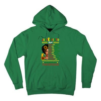 Juneteenth 1865 Dream Like Leader Black History Tall Hoodie