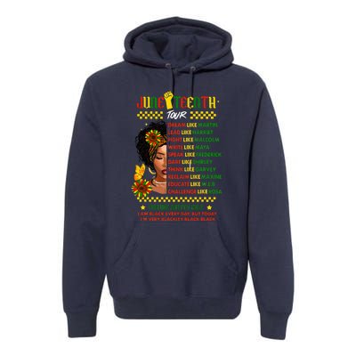 Juneteenth 1865 Dream Like Leader Black History Premium Hoodie