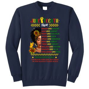 Juneteenth 1865 Dream Like Leader Black History Tall Sweatshirt