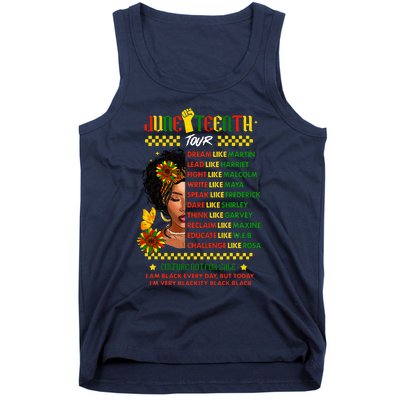 Juneteenth 1865 Dream Like Leader Black History Tank Top