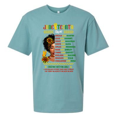 Juneteenth 1865 Dream Like Leader Black History Sueded Cloud Jersey T-Shirt