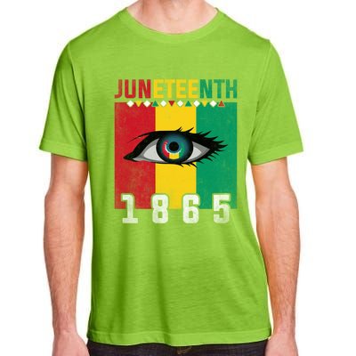 Juneteenth 1865 Eye Graphic Black History African American Gift Adult ChromaSoft Performance T-Shirt