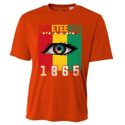 Juneteenth 1865 Eye Graphic Black History African American Gift Cooling Performance Crew T-Shirt