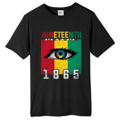 Juneteenth 1865 Eye Graphic Black History African American Gift Tall Fusion ChromaSoft Performance T-Shirt