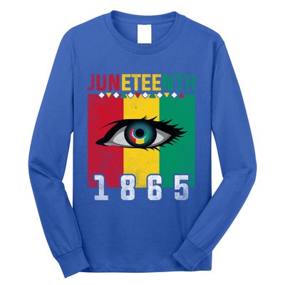 Juneteenth 1865 Eye Graphic Black History African American Gift Long Sleeve Shirt