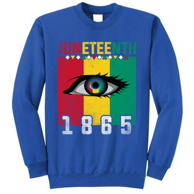 Juneteenth 1865 Eye Graphic Black History African American Gift Sweatshirt