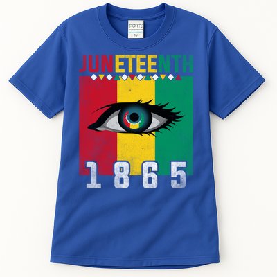 Juneteenth 1865 Eye Graphic Black History African American Gift Tall T-Shirt