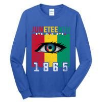 Juneteenth 1865 Eye Graphic Black History African American Gift Tall Long Sleeve T-Shirt