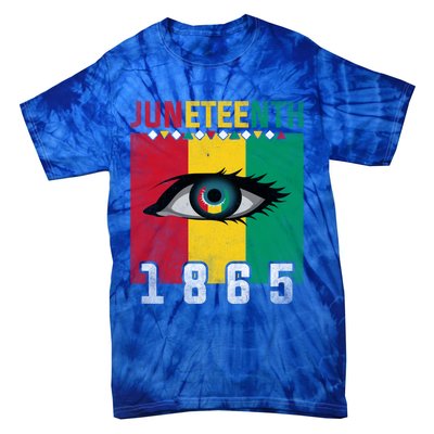 Juneteenth 1865 Eye Graphic Black History African American Gift Tie-Dye T-Shirt