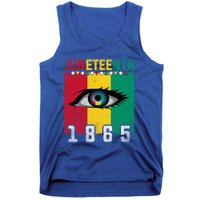 Juneteenth 1865 Eye Graphic Black History African American Gift Tank Top