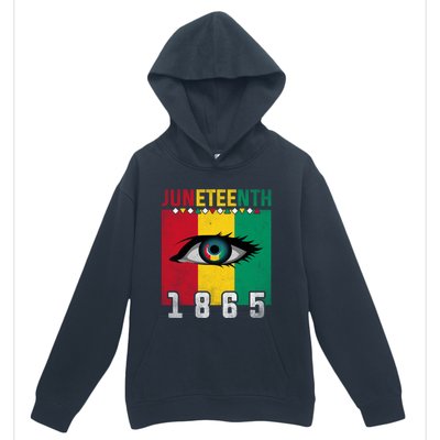 Juneteenth 1865 Eye Graphic Black History African American Gift Urban Pullover Hoodie