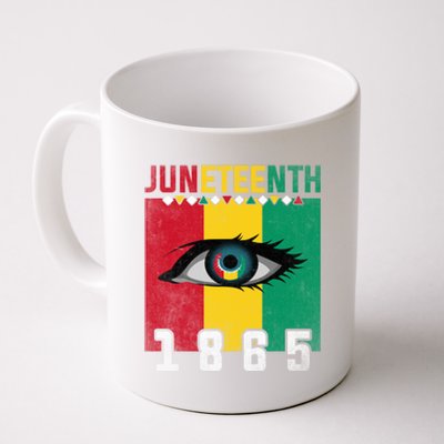 Juneteenth 1865 Eye Graphic Black History African American Gift Coffee Mug