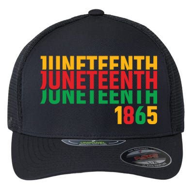 Juneteenth 1865 Freedom Celebration Graphic Flexfit Unipanel Trucker Cap