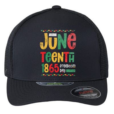 Juneteenth 1865 Freedom Day Celebrate Black History Flexfit Unipanel Trucker Cap