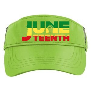 Juneteenth 1865 Freedom Black Pride Adult Drive Performance Visor