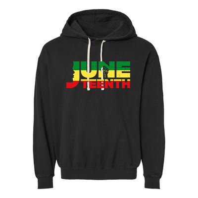 Juneteenth 1865 Freedom Black Pride Garment-Dyed Fleece Hoodie