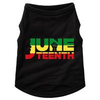 Juneteenth 1865 Freedom Black Pride Doggie Tank