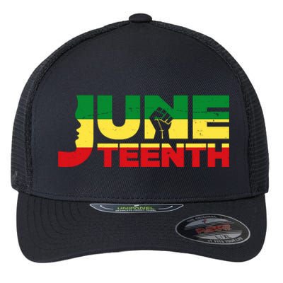 Juneteenth 1865 Freedom Black Pride Flexfit Unipanel Trucker Cap