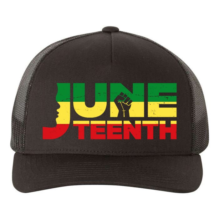 Juneteenth 1865 Freedom Black Pride Yupoong Adult 5-Panel Trucker Hat