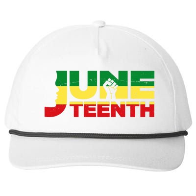 Juneteenth 1865 Freedom Black Pride Snapback Five-Panel Rope Hat