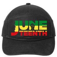 Juneteenth 1865 Freedom Black Pride 7-Panel Snapback Hat