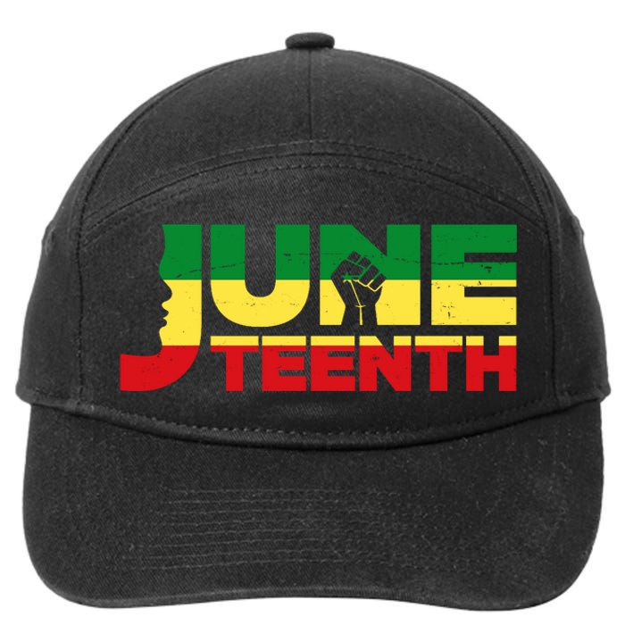 Juneteenth 1865 Freedom Black Pride 7-Panel Snapback Hat