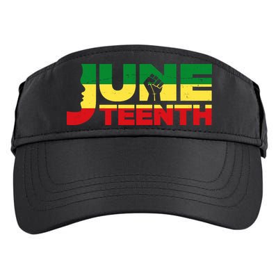 Juneteenth 1865 Freedom Black Pride Adult Drive Performance Visor