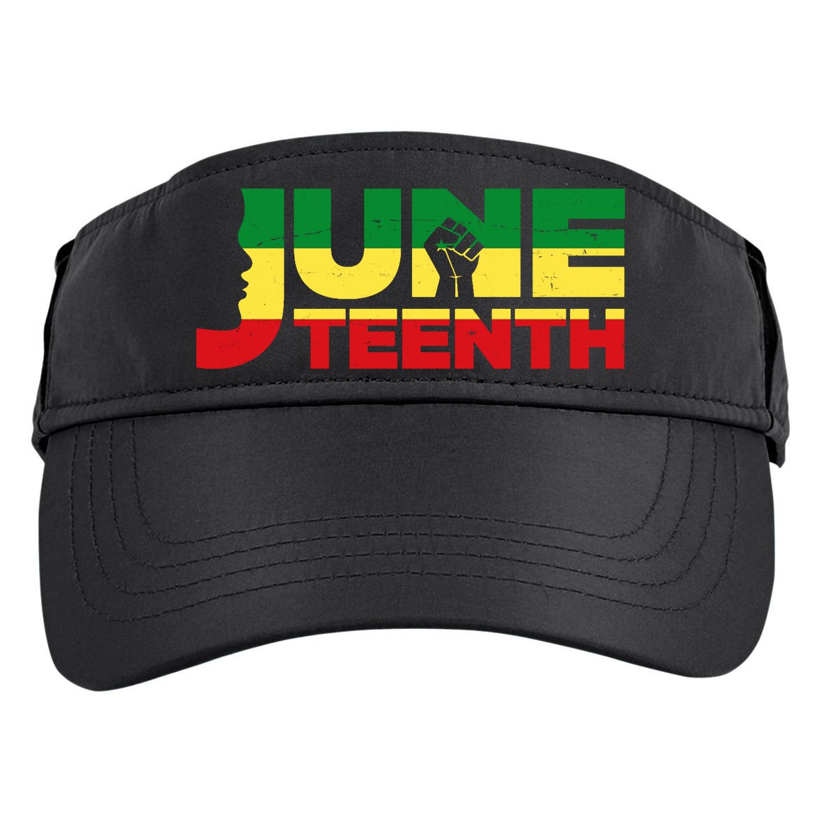 Juneteenth 1865 Freedom Black Pride Adult Drive Performance Visor