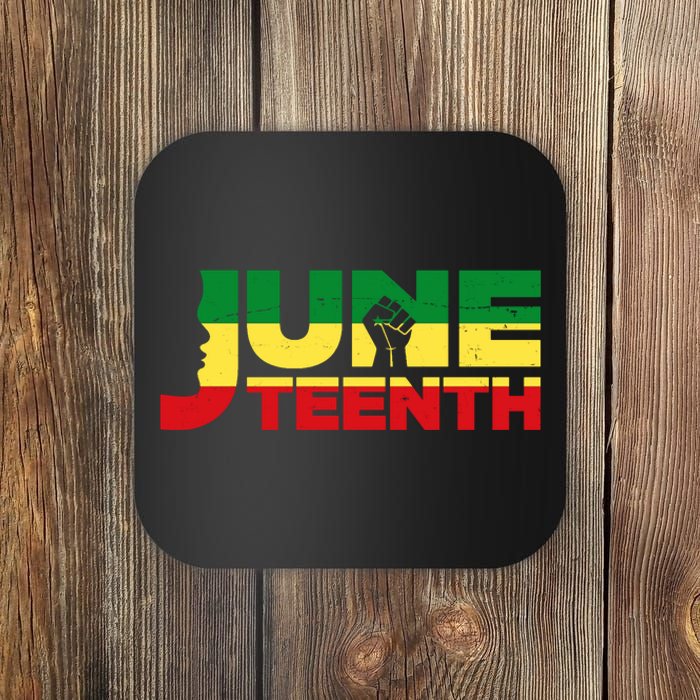 Juneteenth 1865 Freedom Black Pride Coaster