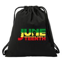 Juneteenth 1865 Freedom Black Pride Drawstring Bag