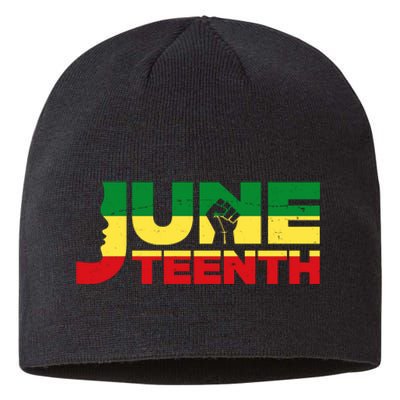 Juneteenth 1865 Freedom Black Pride Sustainable Beanie