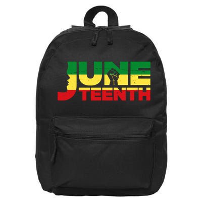 Juneteenth 1865 Freedom Black Pride 16 in Basic Backpack