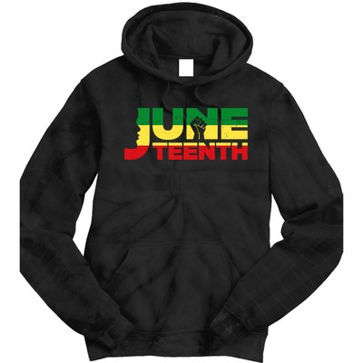 Juneteenth 1865 Freedom Black Pride Tie Dye Hoodie