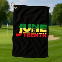 Juneteenth 1865 Freedom Black Pride Golf Towel