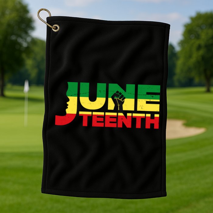 Juneteenth 1865 Freedom Black Pride Golf Towel