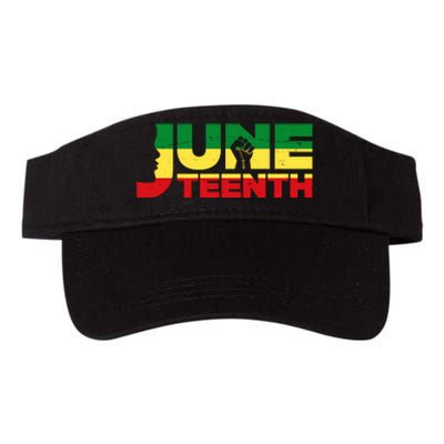 Juneteenth 1865 Freedom Black Pride Valucap Bio-Washed Visor