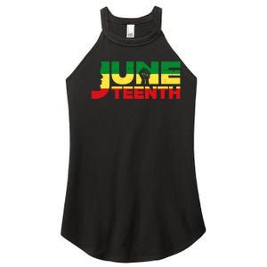 Juneteenth 1865 Freedom Black Pride Women's Perfect Tri Rocker Tank