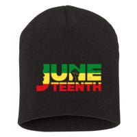 Juneteenth 1865 Freedom Black Pride Short Acrylic Beanie