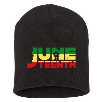 Juneteenth 1865 Freedom Black Pride Short Acrylic Beanie