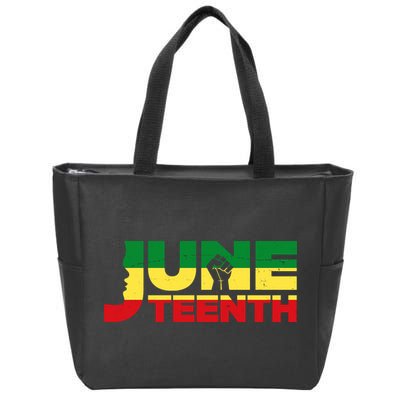Juneteenth 1865 Freedom Black Pride Zip Tote Bag