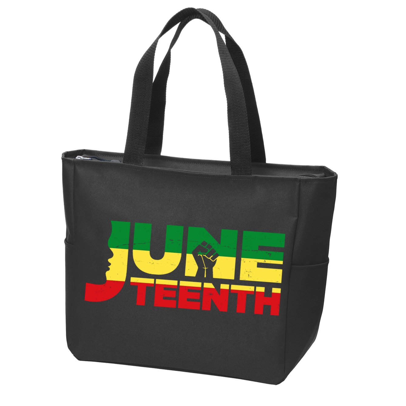 Juneteenth 1865 Freedom Black Pride Zip Tote Bag